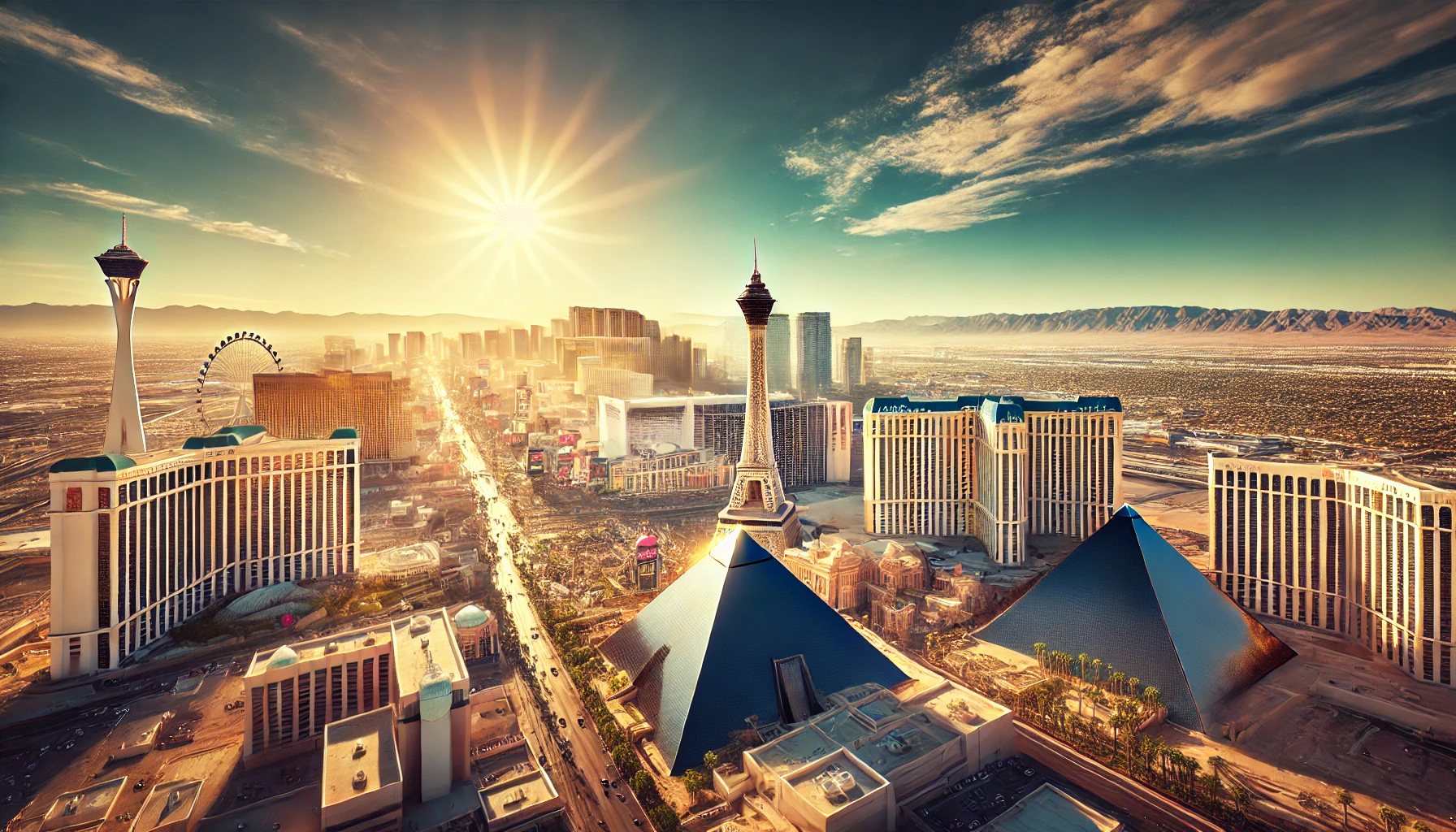 A panoramic view of the Las Vegas skyline