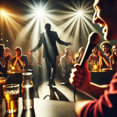 alt= "Comedian at LINQ+ Las Vegas"