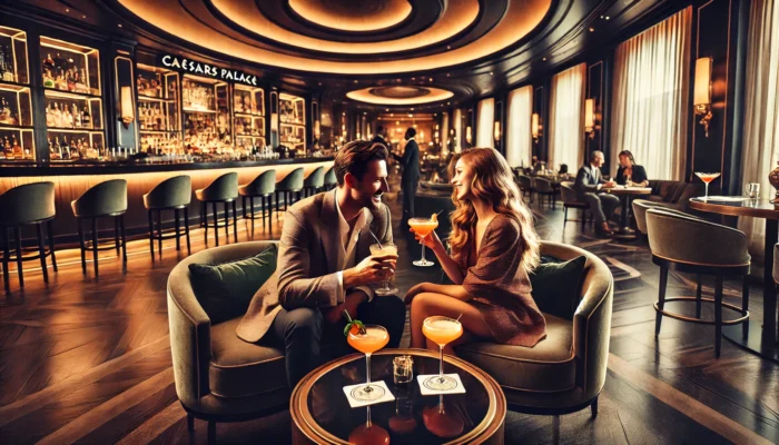 alt= "Caesar's Palace post-show drinks"