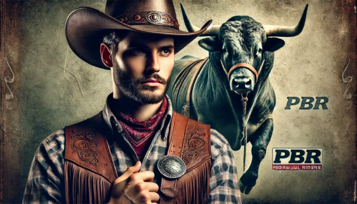 alt= "PBR cowboy, T-Mobile arena"