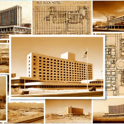 alt= "historical Red Rock Hotel Las Vegas"