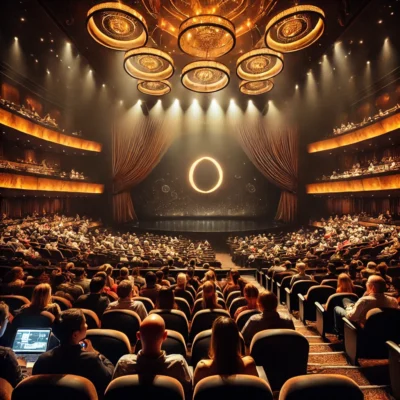 alt= "Waiting for O at Bellagio"