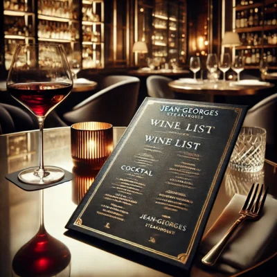 alt= "Wine list, Jean-Georges, ARIA Hotel, Las Vegas"