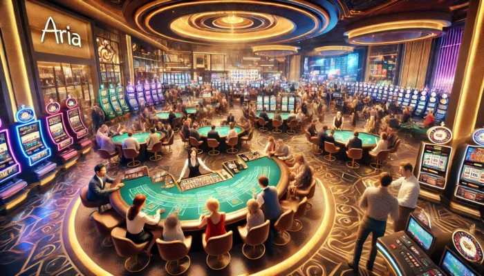 alt= "casino at ARIA Las Vegas"