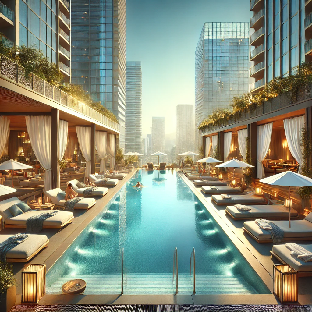 alt= "pool at vdara hotel"