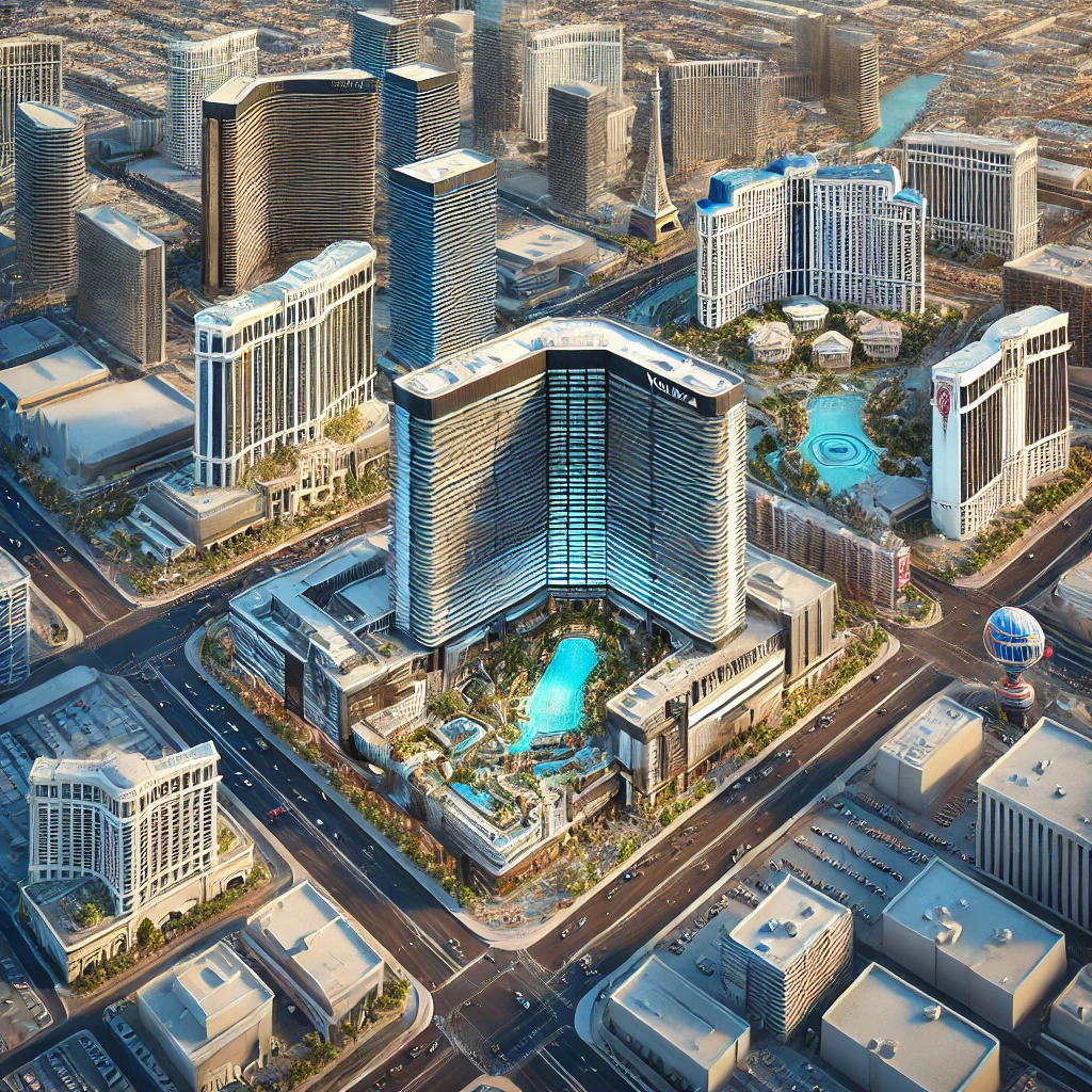 alt= "vdara and surrounding area"