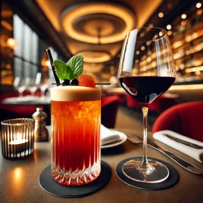 alt= "Drinks at Scarpetta, the Cosmopolitan Las Vegas""