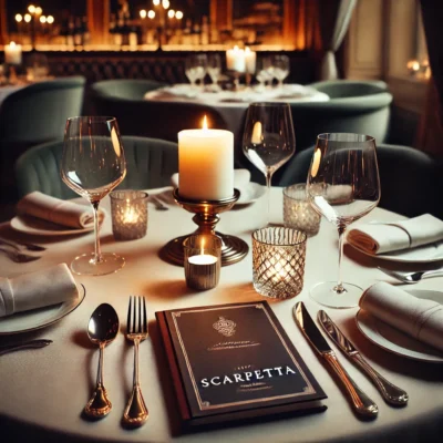alt= "Dining at Scarpetta, the Cosmopolitan Las Vegas"