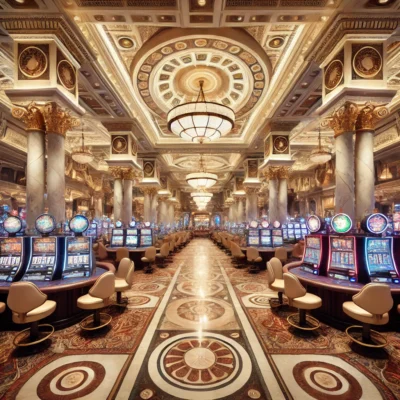 alt= "Caesar's Palace Casino floor"