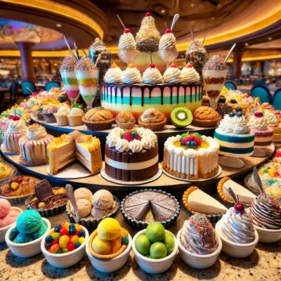 alt= "Dessert Station at Medley Buffet"