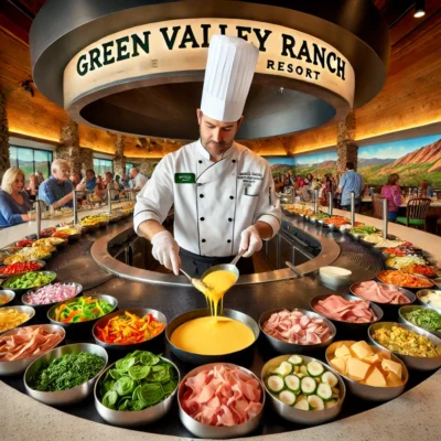 alt= "Live omelet station at Green Valley Ranch Buffet"