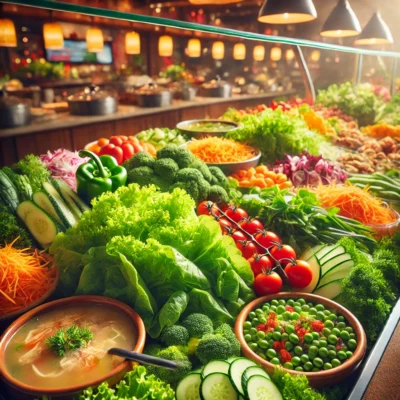 alt= "Salad Bar at Medley Buffet"
