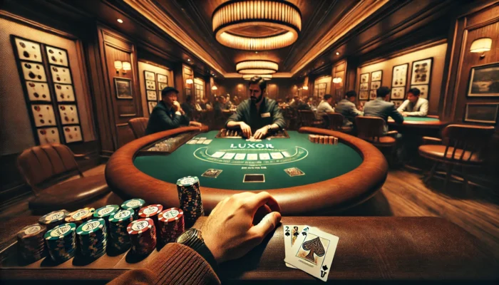 alt= "Luxor Hotel poker room"