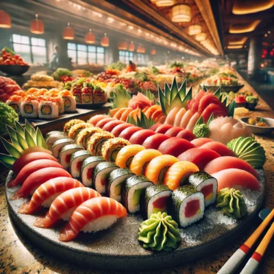 alt= "Asian Food Station, Carnival World Buffet"