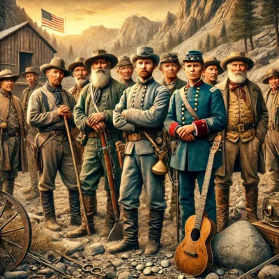 alt= "Historical reenactment for Nevada Day in Las Vegas"