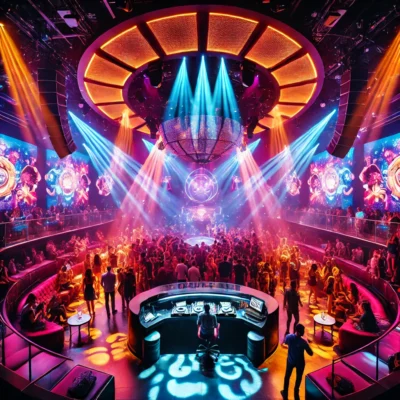 alt= "Nightlife near Coca Cola Store"