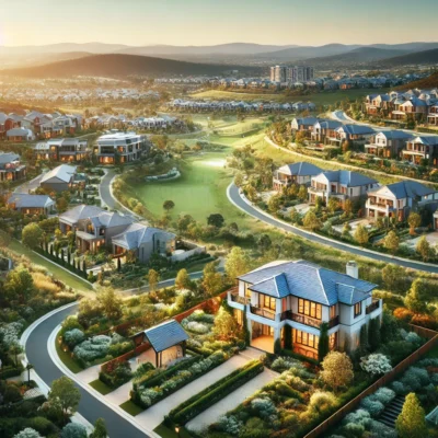 alt= "Residential community at Southern Highlands Golf Club"