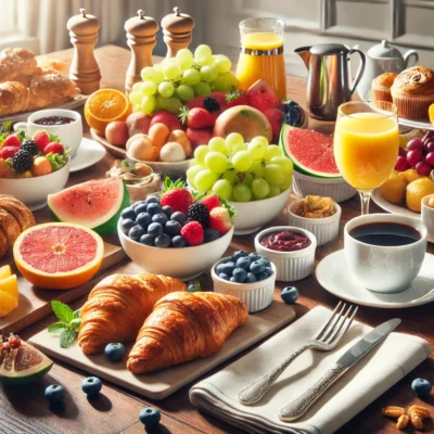 alt= "Buffet breakfast at Best Western Plus"