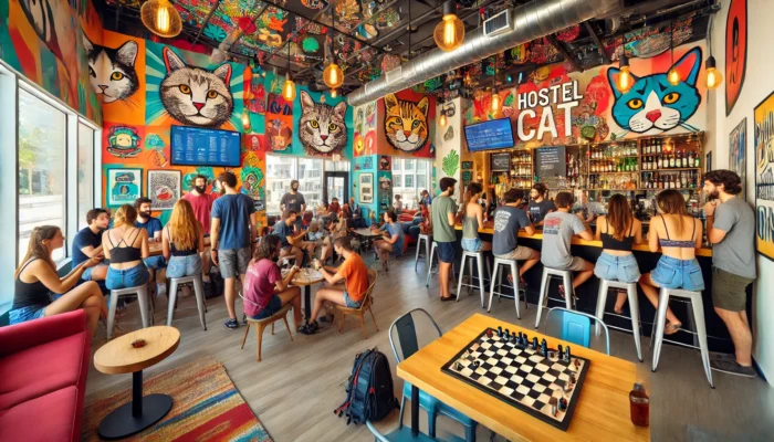 alt= "Guests at Hostel Cat Las Vegas"