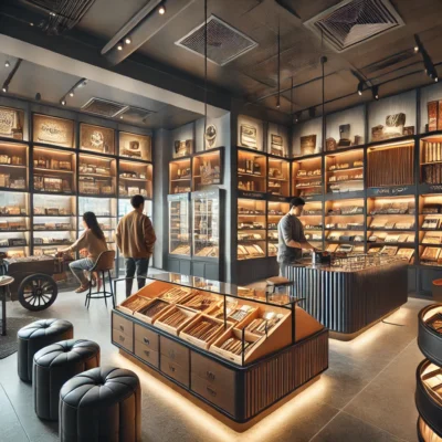 alt= "Inside one of the best cigar shops on the Las Vegas Strip"