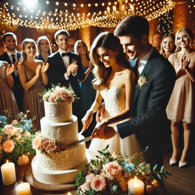 alt= "A beautiful wedding cake, Las Vegas"