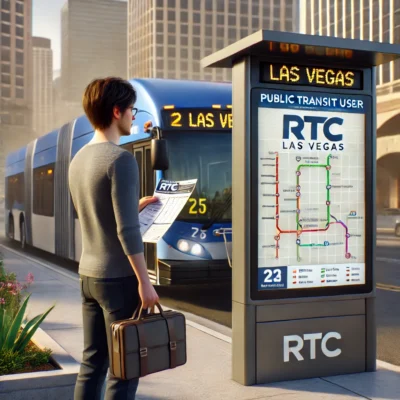 alt= "First time using public transport in Las Vegas"