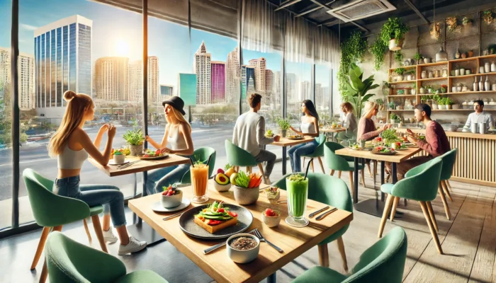 alt= "Modern vegan restaurant in Las Vegas"