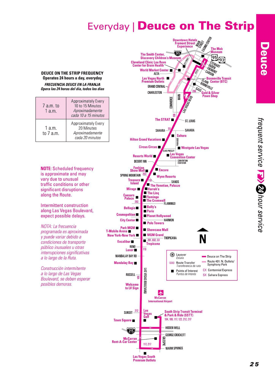 Deuce Bus Map
