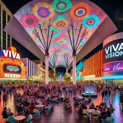 alt= "Fremont Street Experience near the California Hotel Las Vegas"