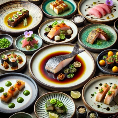 alt= "Signature dishes from Nobu at Caesars Palace"