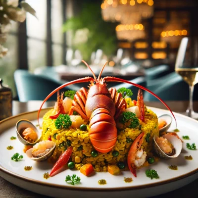 alt= "Signature dish at Picasso's. Bellagio Hotel"