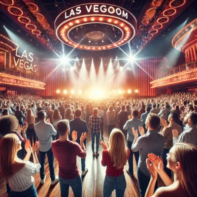 alt= "Audience at a show at STRAT Hotel"
