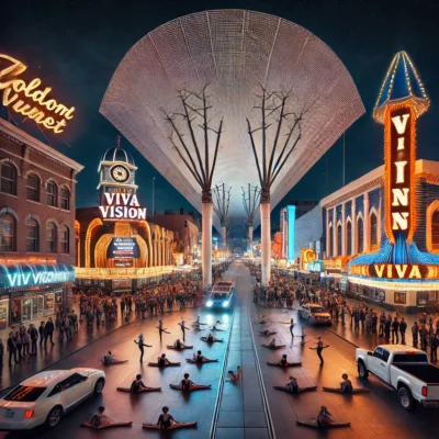 alt= "Fremont Street experience, New Years Eve"