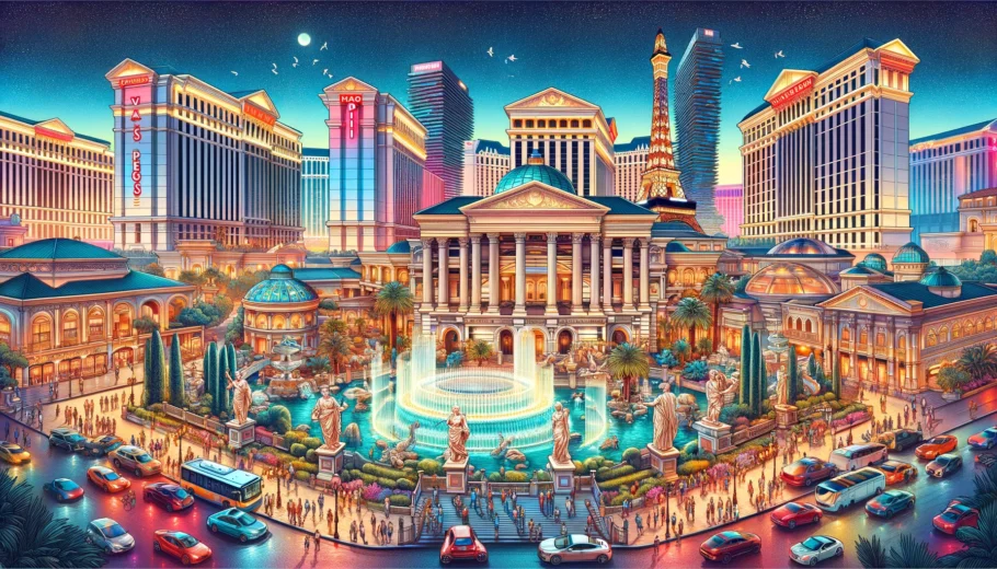 alt= "stunning architecture, Caesars Palace Las Vegas"