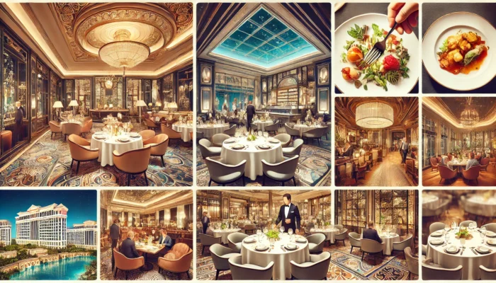 alt= "eating at Caesars palace Las Vegas"