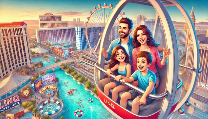 alt= "family fun LINQ hotel"