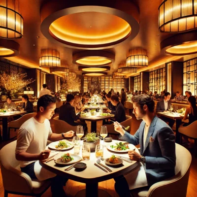 alt= "Diners at Nobu, Caesar's Palace Las Vegas"