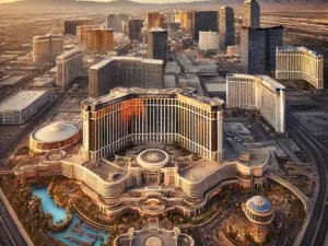 Resorts World Las Vegas during the day showcasing the entire complex - Miranda Lambert