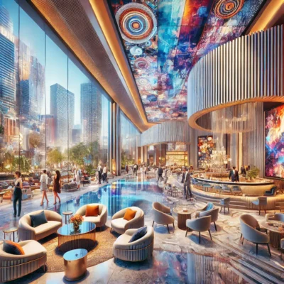 alt= "Inside the Cosmopolitan, Las Vegas"