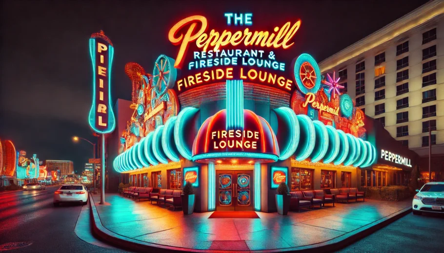 The Peppermill Restaurant Fireside Lounge at night - The Peppermill Restaurant & Fireside Lounge