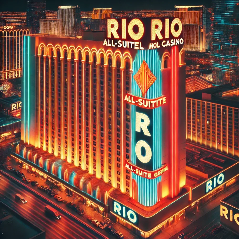 The Rio All Suite Hotel Casino at night 1 - Chippendales