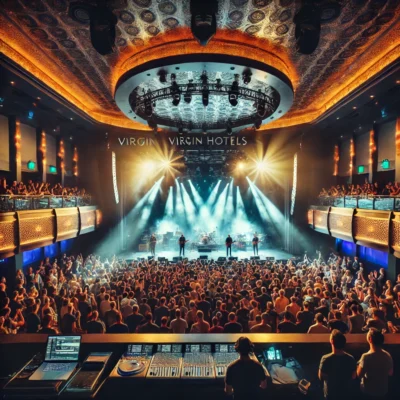 alt= "live entertainment at Virgin Hotel Las Vegas"