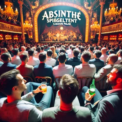 alt= "Audience at Absinthe, Caesars Palace"
