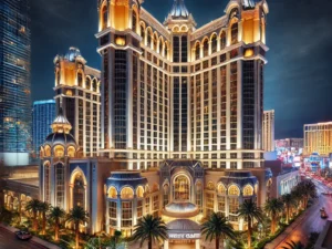 Westgate Resort Las Vegas at night - Hampton Inn