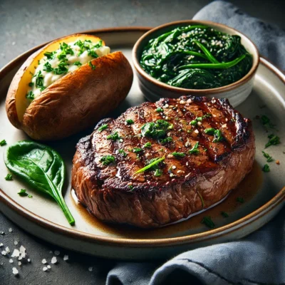 alt= "Steak at The Steakhouse, Circus Circus Hotel"