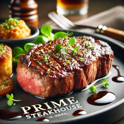 alt= "Perfect steak at Prime Steakhouse, Bellagio"