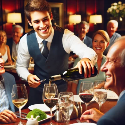 alt= "Server at Prime Steakhouse, Bellagio"