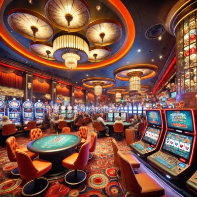 alt= "Casino Floor at Flamingo Hotel Las Vegas"