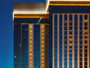 Delano Las Vegas taken at dusk - The Chandelier