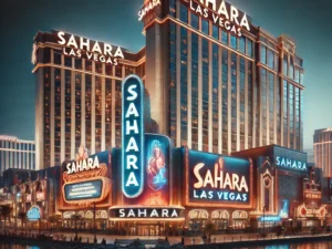alt= "Sahara Hotel, Las Vegas"